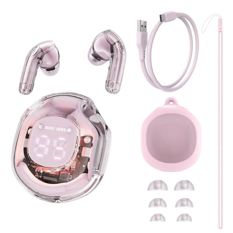 Bluetooth-гарнитура Acefast T8 Lotus Pink (6974316282242)