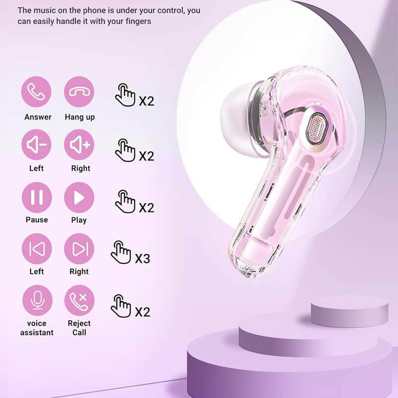 Bluetooth-гарнітура Acefast T8 Lotus Pink (6974316282242)