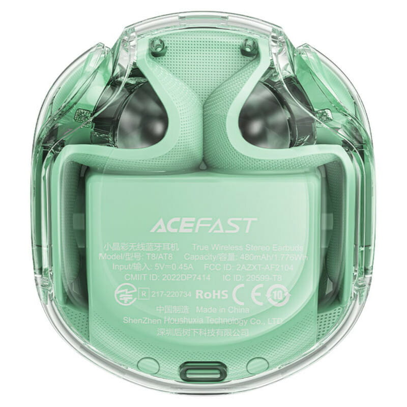 Bluetooth-гарнитура Acefast T8 Mint Green (6974316282259)