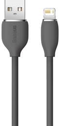 Кабель Baseus Jelly Liquid Silica Gel USB - Lightning (M/M), 2.4 A, 2 м, Black (CAGD000101)