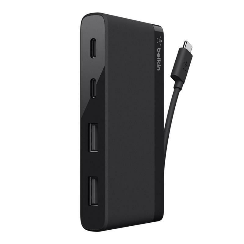 Концентратор USB-C Belkin Travel Black (F4U090btBLK) 2хUSB3.0, 2хUSB-C