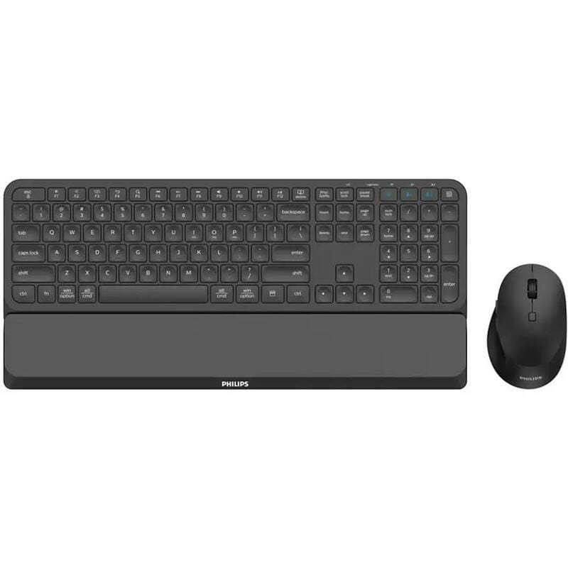 Комплект (клавиатура, мышь) беспроводной Philips 6000 Slim UA Black (SPT6607B/00)