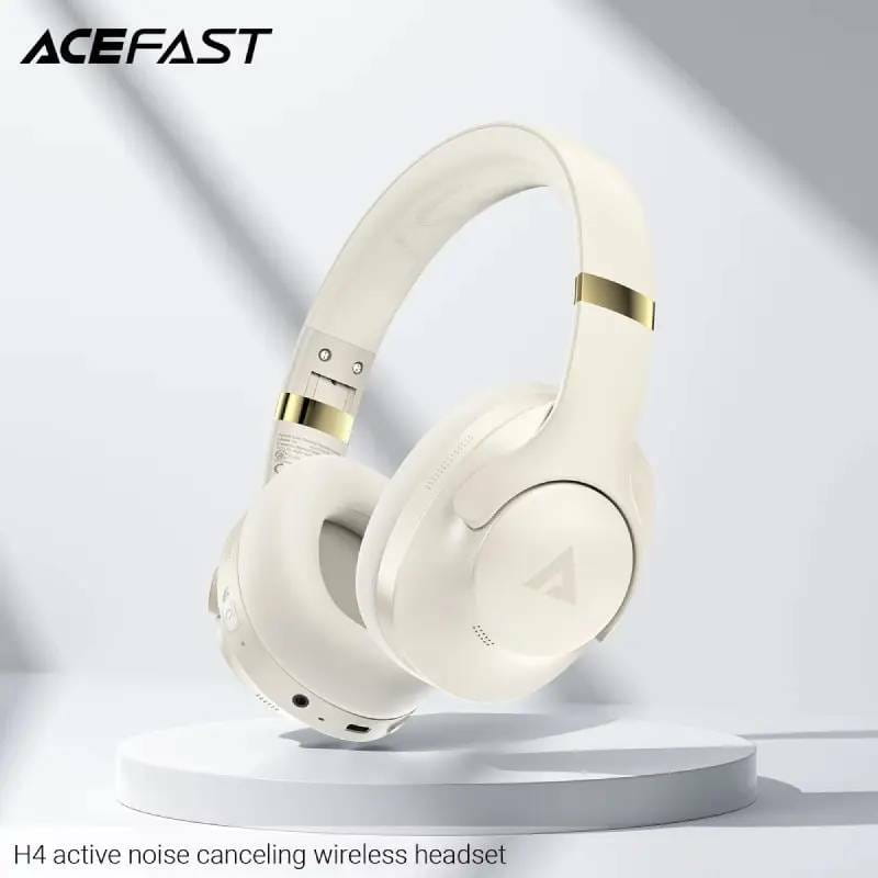 Bluetooth-гарнитура Acefast H4 ANC Beige (6974316283522)