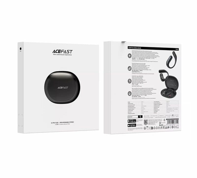 Bluetooth-гарнітура Acefast FA002 ANC Black (6974316283621)