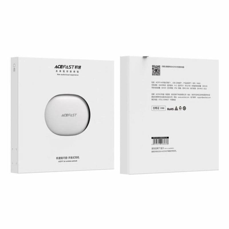 Bluetooth-гарнітура Acefast FA002 ANC White (6974316283638)