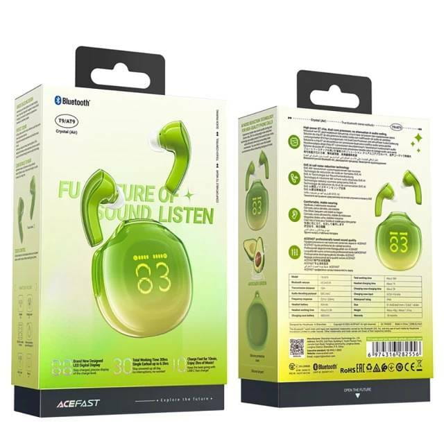 Bluetooth-гарнитура Acefast T9 Avocado Green (6974316282556)