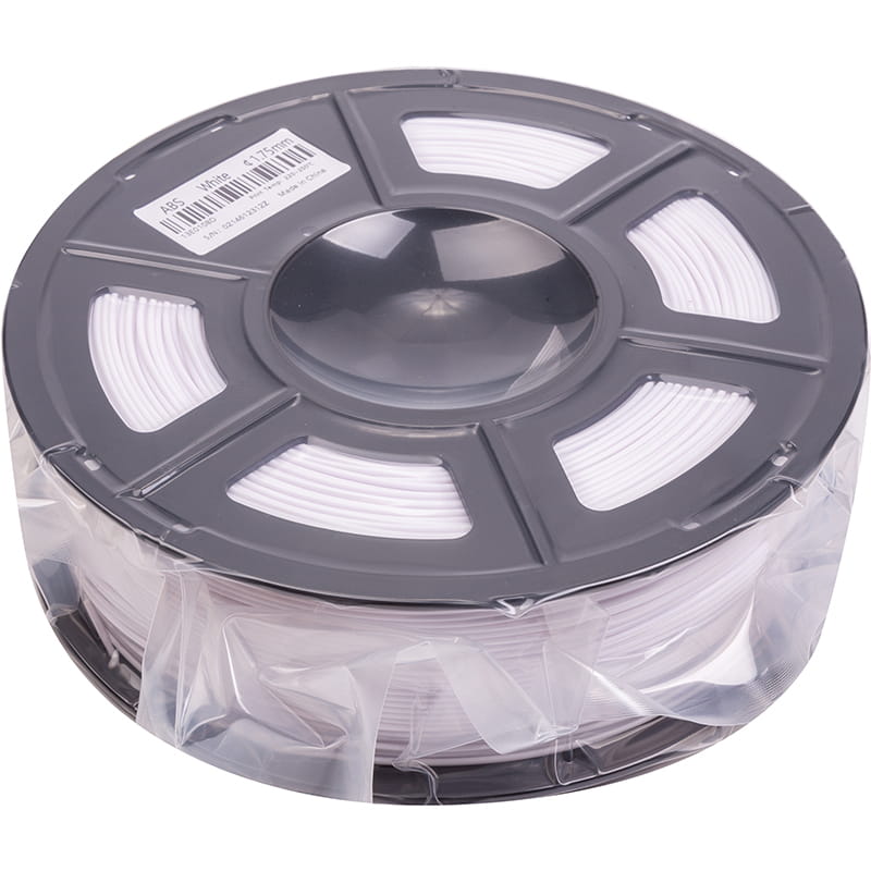 ABS-пластик PowerPlant Filament для 3D-принтера 1.75 мм 1 кг, белый (PT812875)