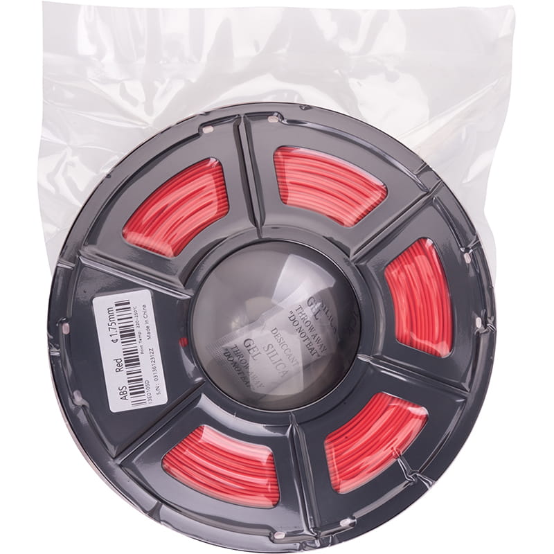 ABS-пластик PowerPlant Filament для 3D-принтера 1.75 мм 1 кг, красный (PT812882)