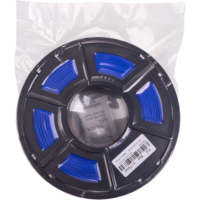 PLA-пластик PowerPlant Filament для 3D-принтера 1.75 мм 1 кг, синий (PT812943)