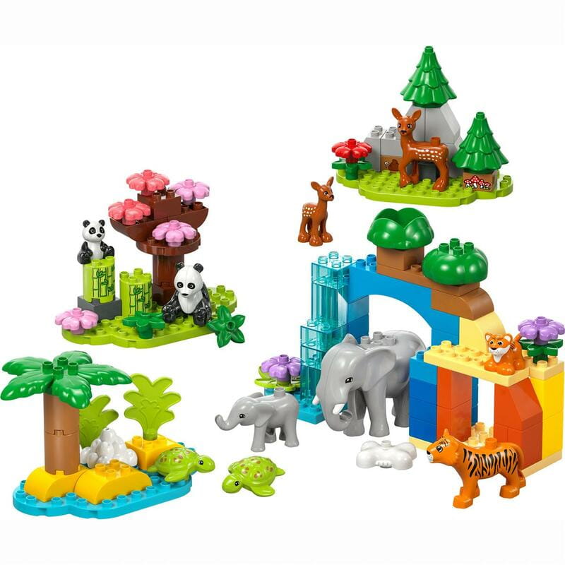 Конструктор LEGO Duplo Town Семейства диких животных 3-в-1 (10446)