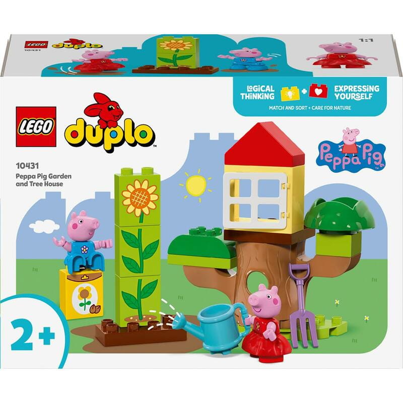 Конструктор LEGO Duplo Peppa Pig Сад та будиночок на дереві Пеппи (10431)