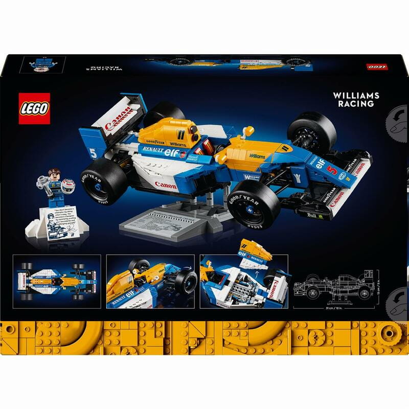 Конструктор LEGO Icons Williams Racing FW14B и Найджел Мэнселл (10353)