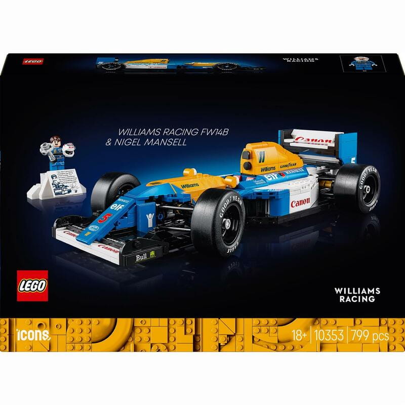 Конструктор LEGO Icons Williams Racing FW14B и Найджел Мэнселл (10353)