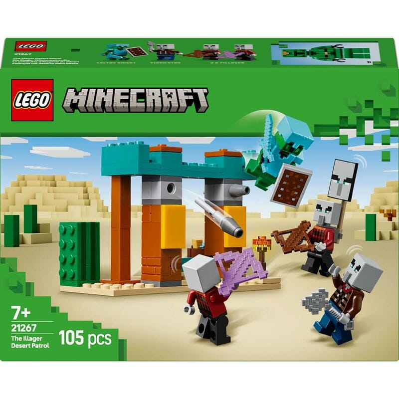 Конструктор LEGO Minecraft Пустельний патруль розбійника (21267)