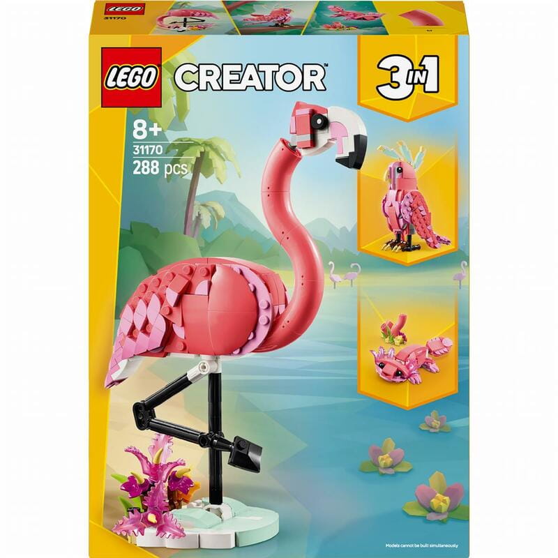 Конструктор LEGO Creator Дикие животные: розовый фламинго (31170)