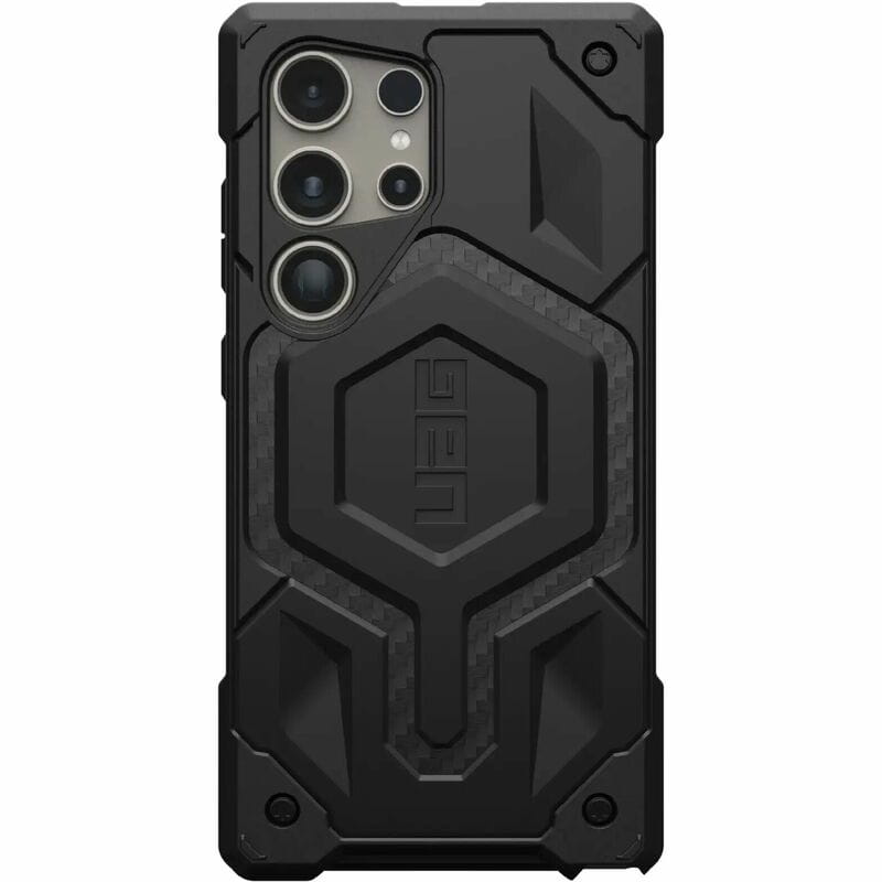 Чeхол-накладка Urban Armor Gear Monarch Pro для Samsung Galaxy S24 Ultra SM-S928 Carbon Fiber (214416114242)