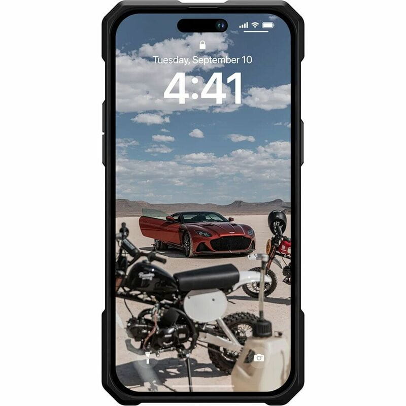 Чохол-накладка Urban Armor Gear Monarch Pro with MagSafe для Apple iPhone 14 Pro Max Kevlar Silver (114031113933)
