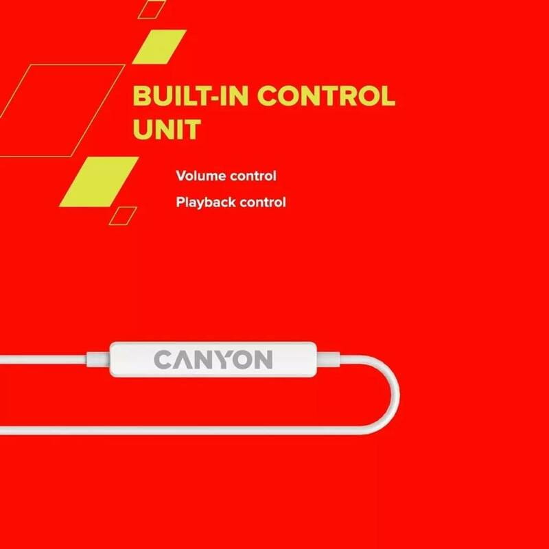 Гарнитура Canyon SEP-6 Type-C White (CNS-CEP6W)