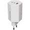 Фото - Мережевий зарядний пристрій Canyon Exagon 65 GaN 65W 2xPD 1xQC EU White (CND-CHAHEX65W) | click.ua