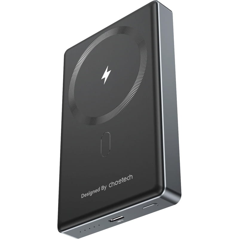 Універсальна мобільна батарея Choetech Magnetic 10000mAh 20W Qi-15W Ultra-thin Black (B739-CCBK)