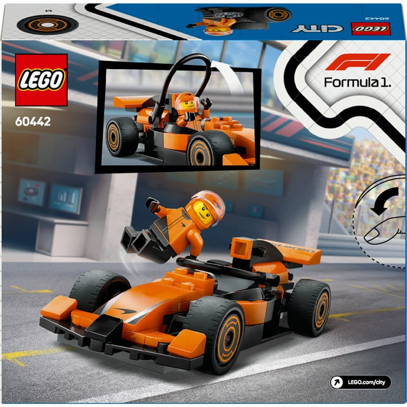 Конструктор LEGO City Пилот F1 с автомобилем для гонки команды McLaren (60442)