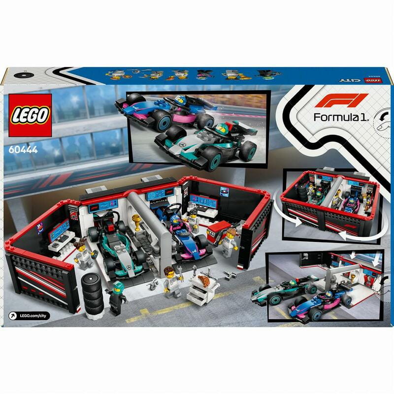 Конструктор LEGO City Гараж F1 та автомобілі Mercedes-AMG та Alpine (60444)