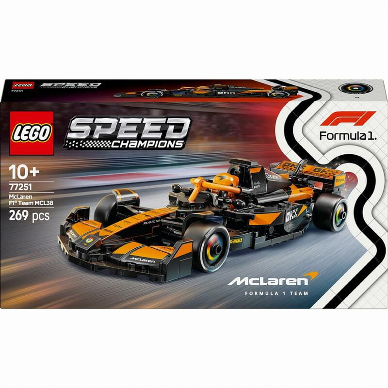 Конструктор LEGO Speed Champions Автомобиль для гонок McLaren F1 Team MCL38 (77251)