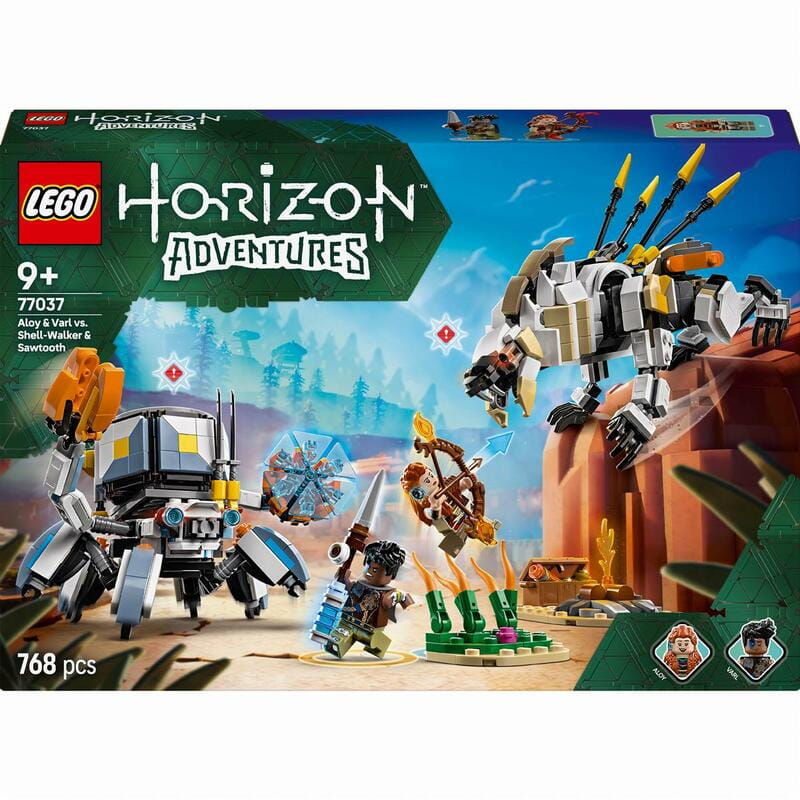 Конструктор LEGO Horizon Aloy і Varl проти Shell-Walker та Sawtooth (77037)