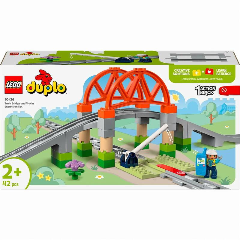 Конструктор LEGO Duplo Town Дополнительный набор. Железнодорожный мост и пути (10426)