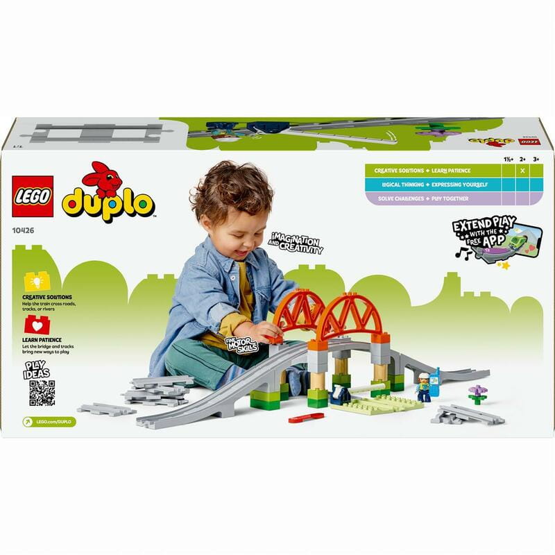 Конструктор LEGO Duplo Town Дополнительный набор. Железнодорожный мост и пути (10426)