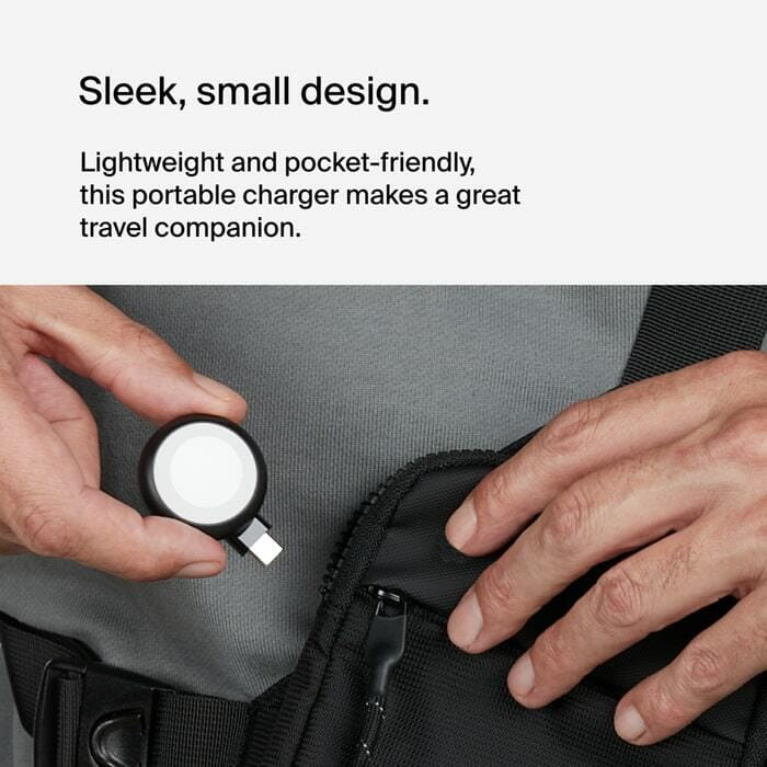 Безпровідний зарядний пристрій Belkin USB-C Apple Watch Charger Black (WIZ022GLBK-B1)