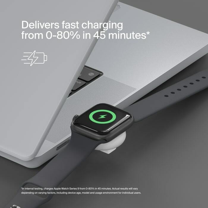 Беспроводное зарядное устройство Belkin USB-C Apple Watch Charger White (WIZ022GLWH-B1)