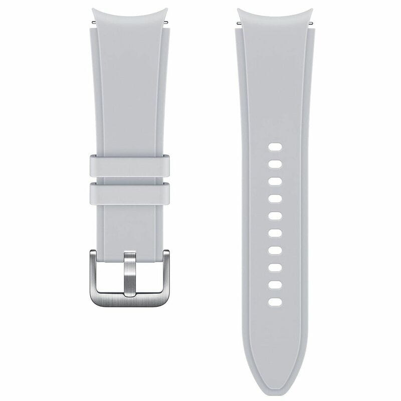 Ремешок Samsung Ridge Sport Band для Samsung Galaxy (20mm, S/M) / Watch 4 / Watch 5 / Watch 6 Silver (ET-SFR88SSEGRU) OEM