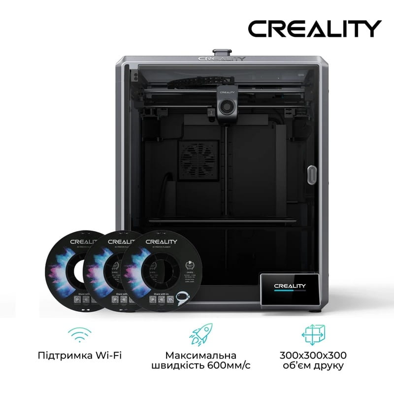 3D-принтер Creality K1 Max + PETG Filament (пластик) для 3D принтера