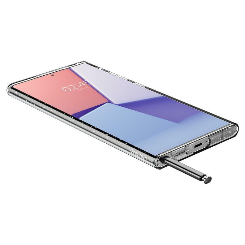 Чохол-накладка Spigen Liquid Crystal Glitter для Samsung Galaxy S22 Ultra SM-S908 Crystal Quartz (ACS03913)