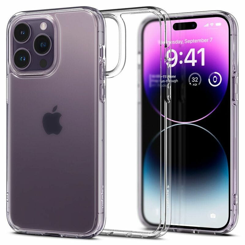 Чохол-накладка Spigen Ultra Hybrid для Apple iPhone 14 Pro Crystal Clear (ACS04960)