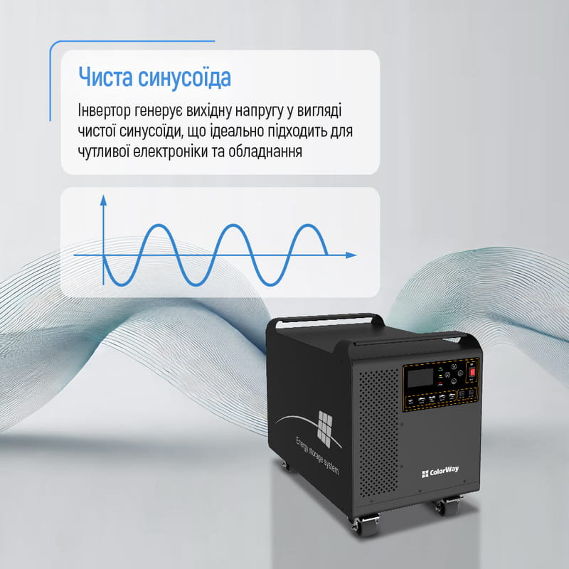 Зарядна станція ColorWay 3000W 3200Wh LiFePO4 (CW-PR-3K3W-01)