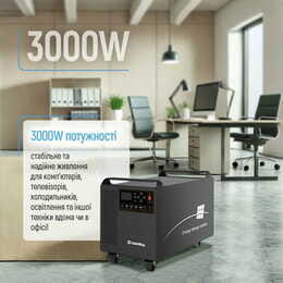 Зарядна станція ColorWay 3000W 3200Wh LiFePO4 (CW-PR-3K3W-01)