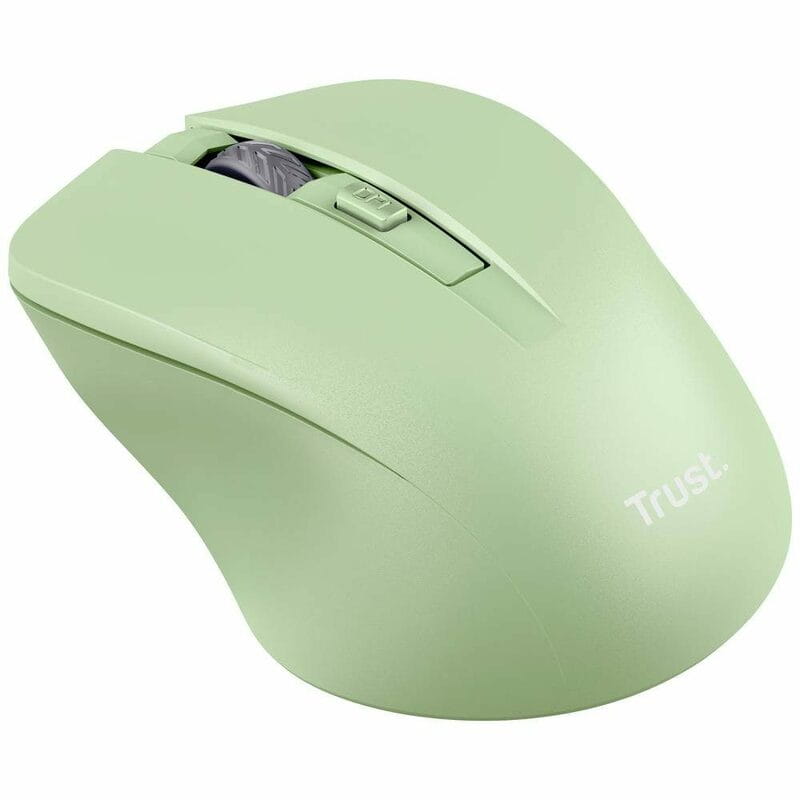 Мышь беспроводная Trust Mydo Silent Wireless Green (25042)