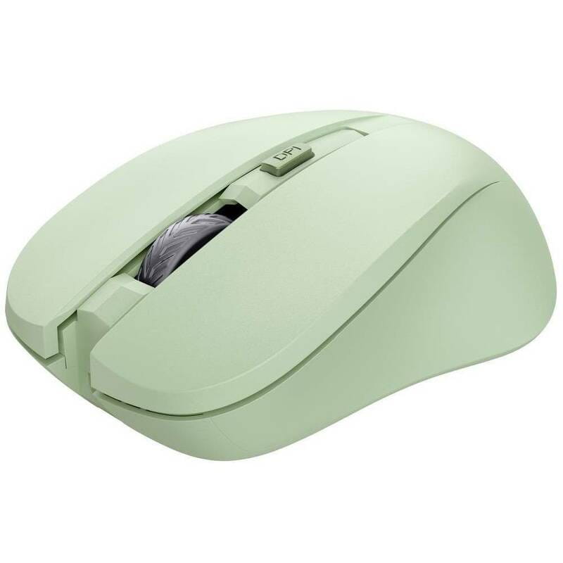 Мышь беспроводная Trust Mydo Silent Wireless Green (25042)