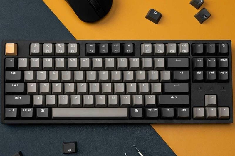 Клавиатура Keychron C1 Pro 87 Key K pro Red Switch White Led Black (C1PK1_KEYCHRON)