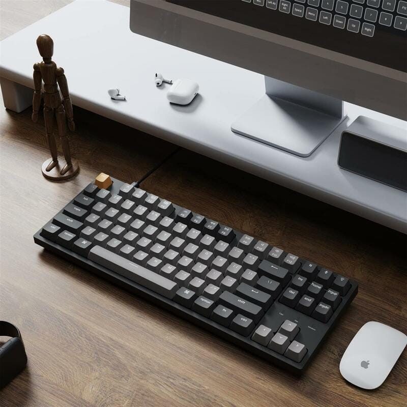 Клавиатура Keychron C1 Pro 87 Key K pro Red Switch White Led Black (C1PK1_KEYCHRON)