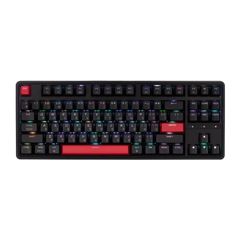 Клавіатура Keychron C3 Pro 87 Key K pro Brown Switch Hot Swap RGB Black (C3PH3_KEYCHRON)