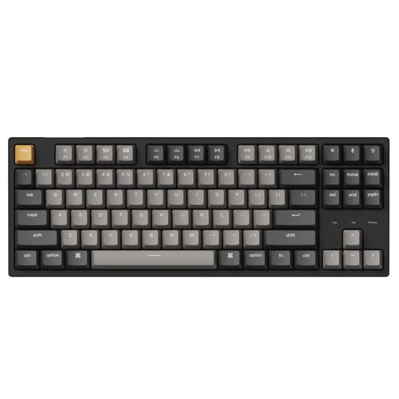 Клавиатура Keychron C1 Pro 87 Key K pro Red Switch Hot Swap RGB Black (C1PM1_KEYCHRON)