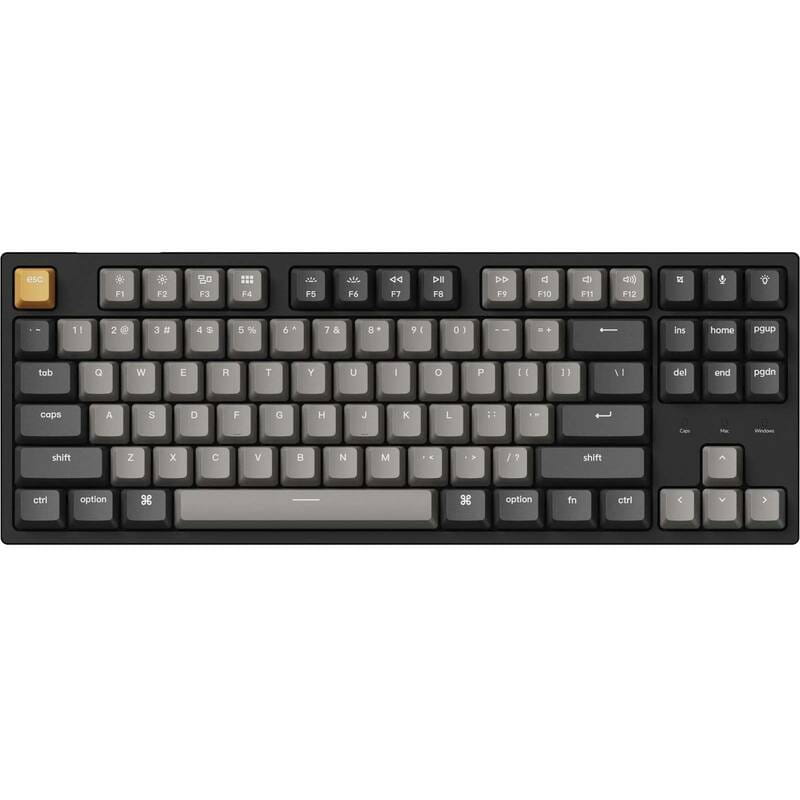 Клавиатура Keychron C1 Pro 87 Key K pro Brown Switch Hot Swap RGB Black (C1PM3_KEYCHRON)