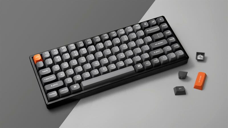 Клавіатура бездротова Keychron K2 Max, Keychron Super Banana, Hot-Swap, RGB UA Black (K2M-J4-UA)