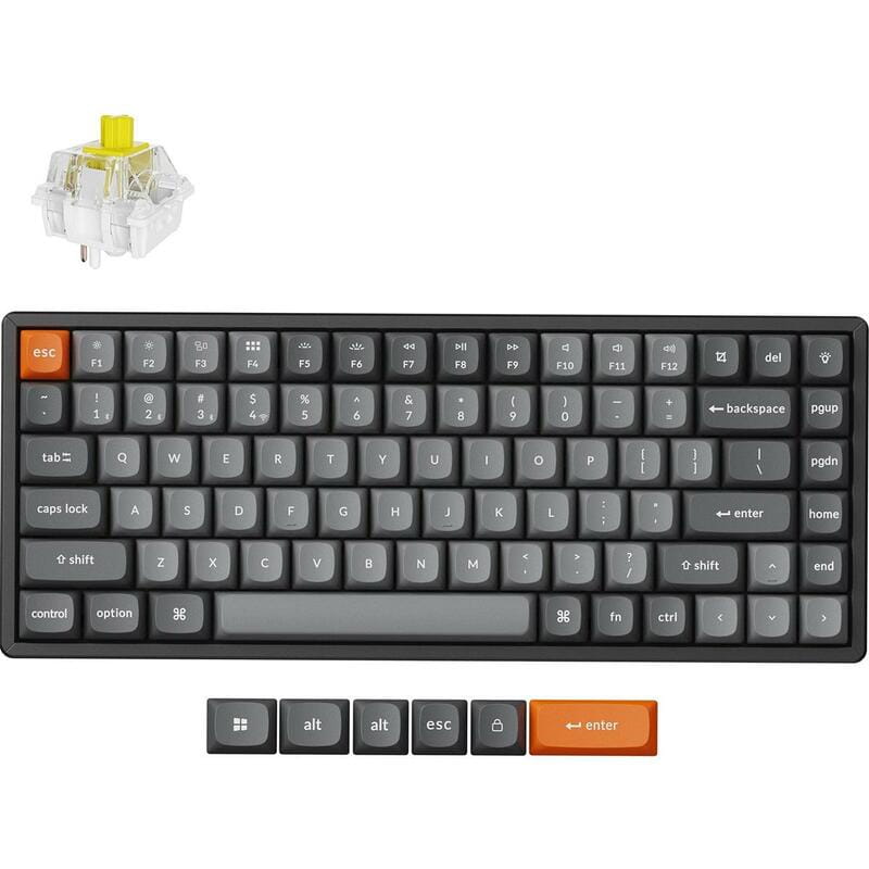 Клавіатура бездротова Keychron K2 Max, Keychron Super Banana, RGB UA Black (K2M-C4-UA)