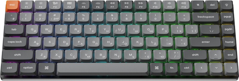Клавіатура бездротова Keychron K3 Max, Gateron MX 2.0 Brown, Hot-Swap, RGB UA Black (K3M-H3-UA)