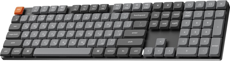 Клавіатура бездротова Keychron K5 Max, Gateron MX 2.0 Brown, Hot-Swap, RGB UA Black (K5M-H3-UA)