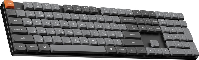 Клавіатура бездротова Keychron K5 Max, Gateron MX 2.0 Brown, Hot-Swap, RGB UA Black (K5M-H3-UA)